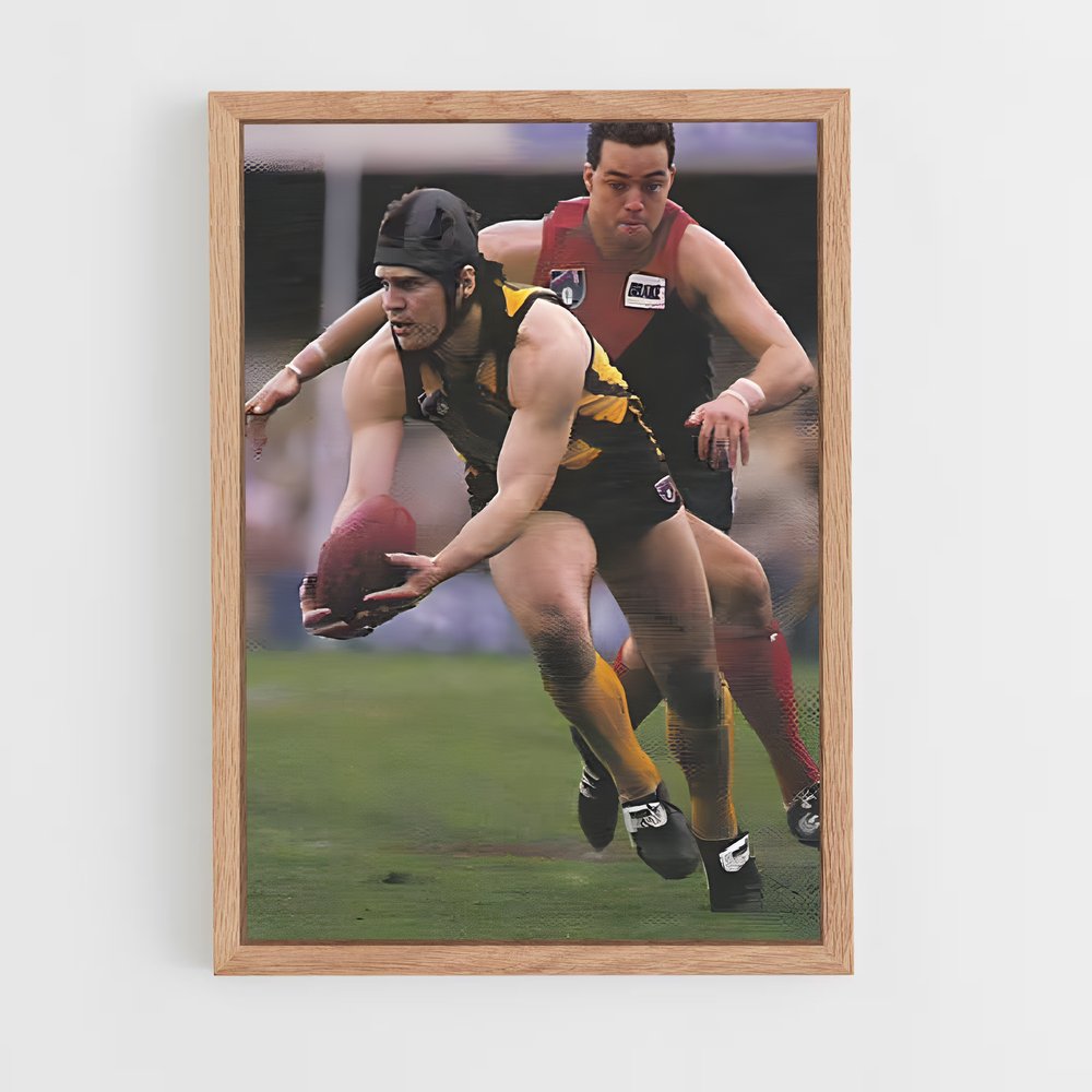 Poster Le Lancer de Jason – affiche Football australien (vue 4)
